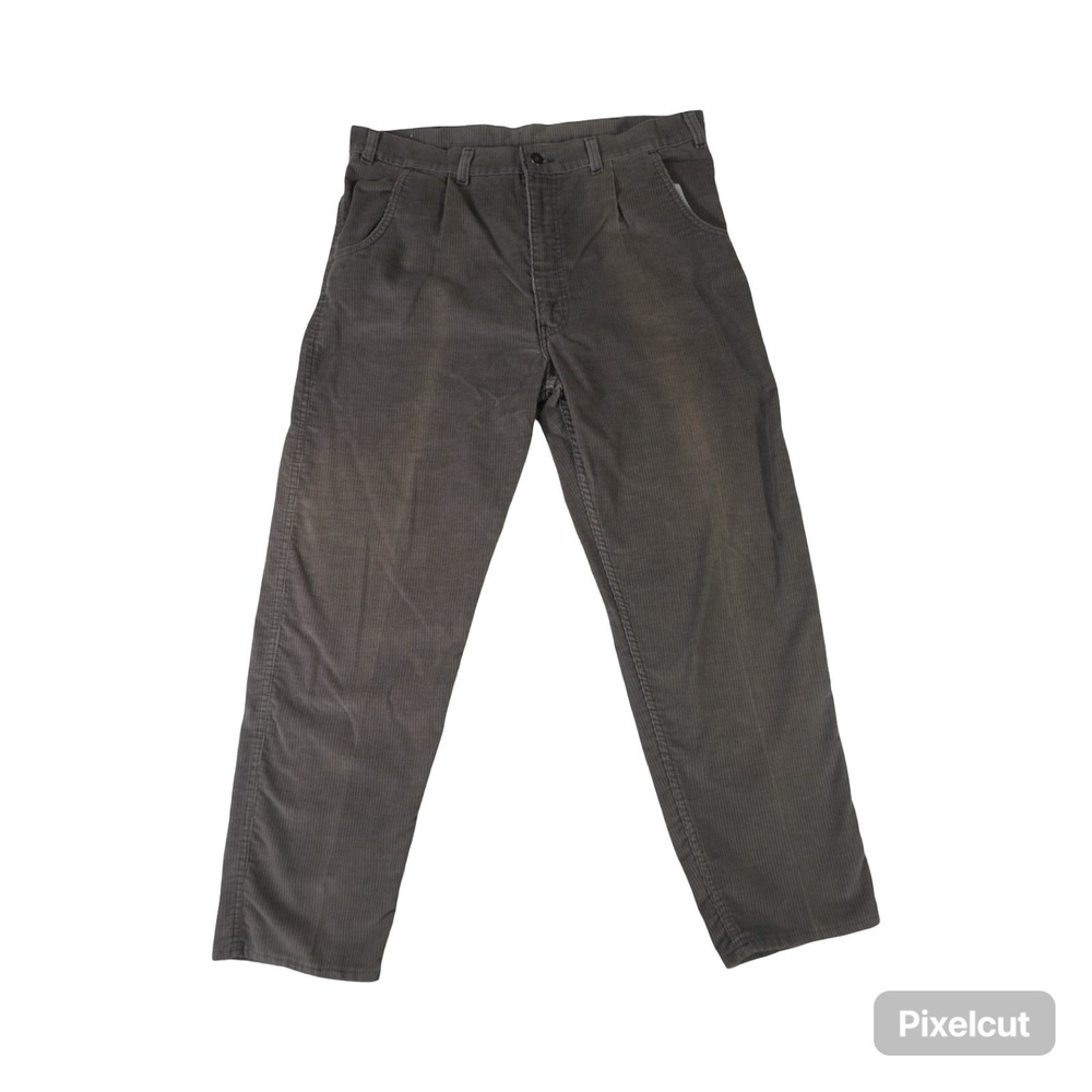Vintage Levi's Pants Mens 37x29.5 Gray Retro Workwear Heritage Straight Leg